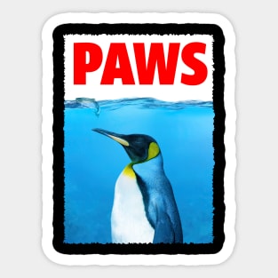 Urban Penguin PAWS Elegance, Tee Trendsetter Triumphs Sticker